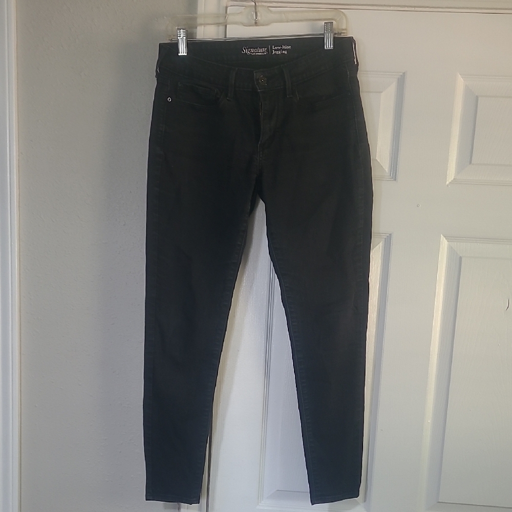 Signature by Levi Strauss Black Jeggings Slim Fit